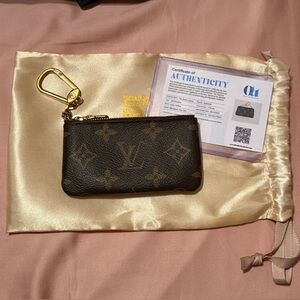 Louis Vuitton Monogram Key Pouch - COA INCLUDED